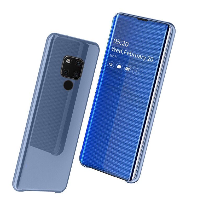 Case Huawei P30 / Pre-order * เคส smart กระจกขาตั้ง หน้าต่างโปร่งแสงเพื่อการดูข้อมูลที่ง่าย *