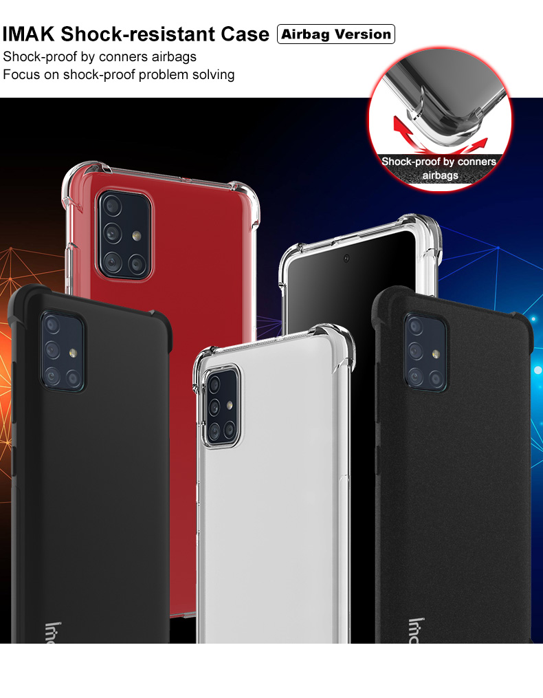 Case Samsung Galaxy A71 / Pre-order * IMAK เคส TPU อ่อนนุ่มแบบป้องกันการกระแทก 4 มุม พร้อมฟิล์มกันรอย *