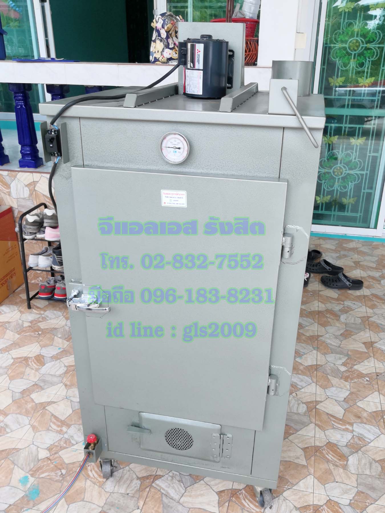 ตู้อบลมร้อนเหล็ก6ชั้นแก๊ส+ไฟฟ้า