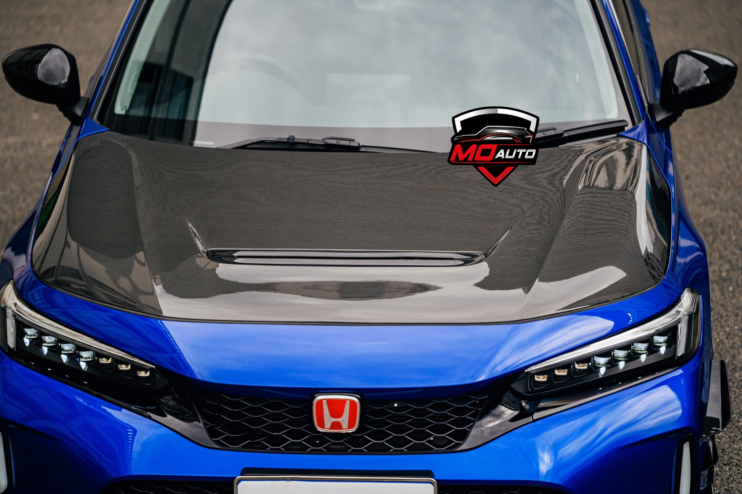 ฝากระโปรงหน้า PURE CARBON TYPE-R FL5 สำหรับ CIVIC FE