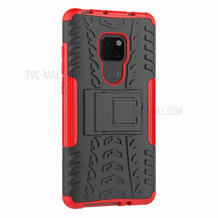 Case Huawei Mate 20 / Pre-order * เคสยาง PC + TPU เชลล์ไฮบริดโทรศัพท์กับขาตั้ง *