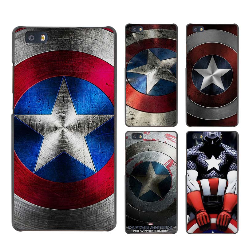 Case Huawei P9 / Pre-order * เคสพลาสติกแข็ง พิมพ์ลายกัปตันอเมริกา *