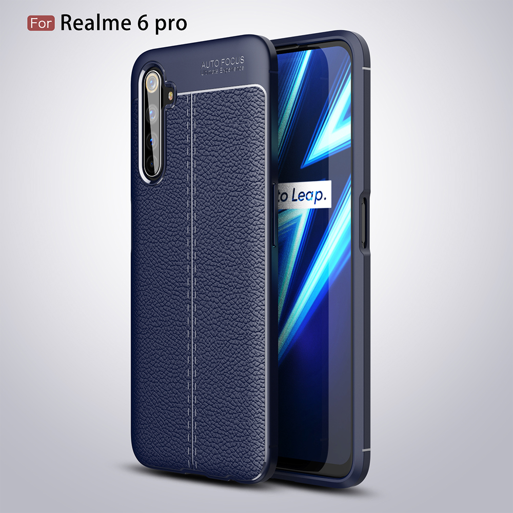 Case Realme 6 Pro / Pre-Order * เคสผิวลิ้นจี่เนื้อนุ่ม TPU ปก พื้นผิวลิ้นจี่เนื้อสัมผัสที่สะดวกสบาย *