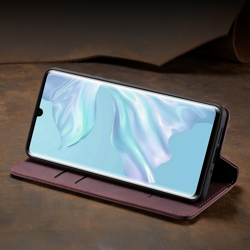 Case Huawei P30 Pro / Pre-Order * CASEME 013 Series Retro PU Leather Wallet Case มือถือพร้อมขาตั้ง *