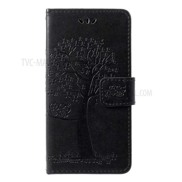 Case Huawei P30 / Pre-Order * เคสพิมพ์ลายนกฮูกต้นไม้กระเป๋าสตางค์ พร้อมสายคล้องมือ *