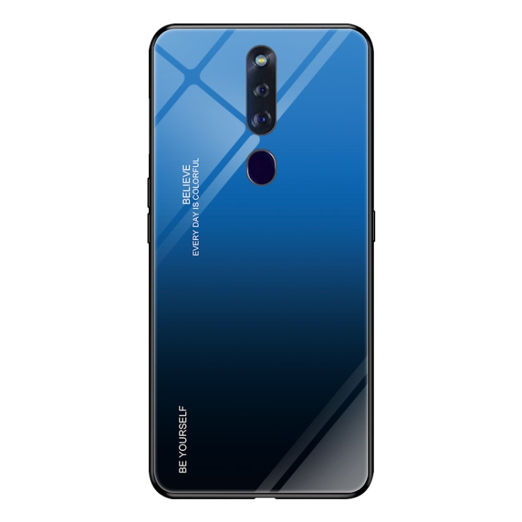 Case OPPO F11 Pro / Pre-Order * เคสแก้วสีไล่ระดับสี ทำจากแก้ว + กรอบอ่อนเพื่อให้การป้องกันที่ครอบคลุม *