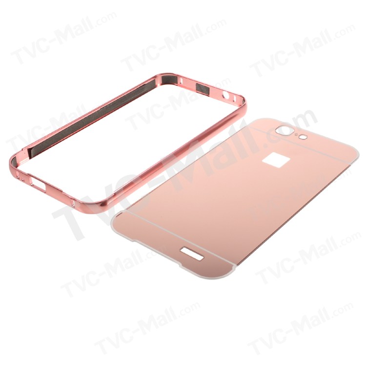 Case Huawei G7 / Pre-order * เคส 2 in1โลหะกรอบเหมือนกระจก *