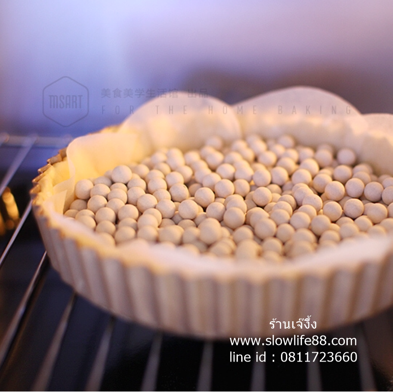 TART01 ขนาด 10 มม. หินทาร์ต หินอบพาย หินอบทาร์ต ก้อนหินเซรามิค สำหรับอบทาร์ต tart stone ทำจากเซรามิค น้ำหนัก 500 กรัม