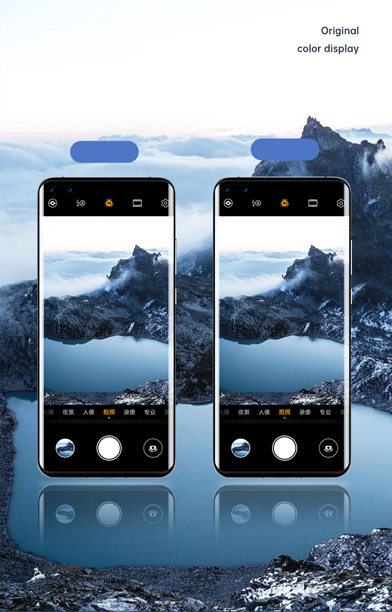 กระจกกันรอย Huawei P40 Pro / Pre-order * BENKS 2ชิ้น 0.15 มิลลิเมตรกระจกปกป้องกล้องเลนส์แก้วอ่อนฟิล์ม *