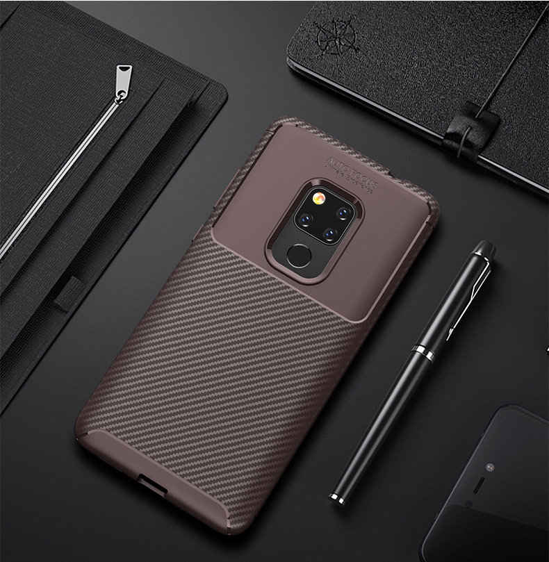 Case Huawei Mate 20 / Pre-order * เคสคาร์บอนไฟเบอร์ ซอฟท์ซิลิโคน *