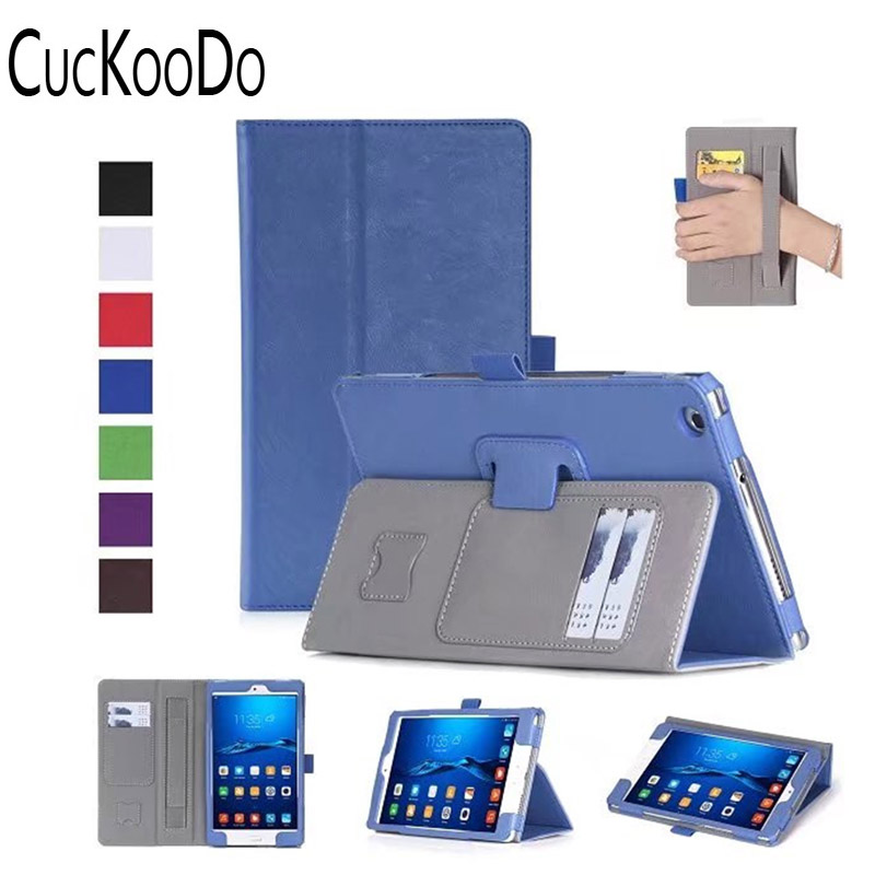 Case Huawei MediaPad M3 / Pre-order * เคสหนัง PU Built-in สายคล้องมือยืดหยุ่นเพื่อให้ง่ายต่อการอ่านด้วยมือเดียว *