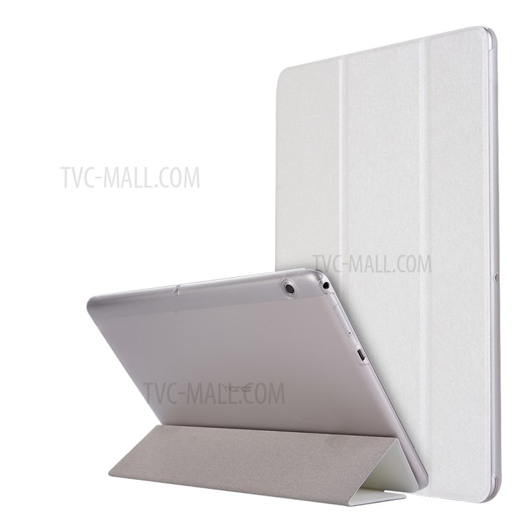 Case Huawei MediaPad T3 10 / Pre-order * เคสเนื้อผ้าไหม PU ด้านหน้า + โปร่งด้านหลัง PC *