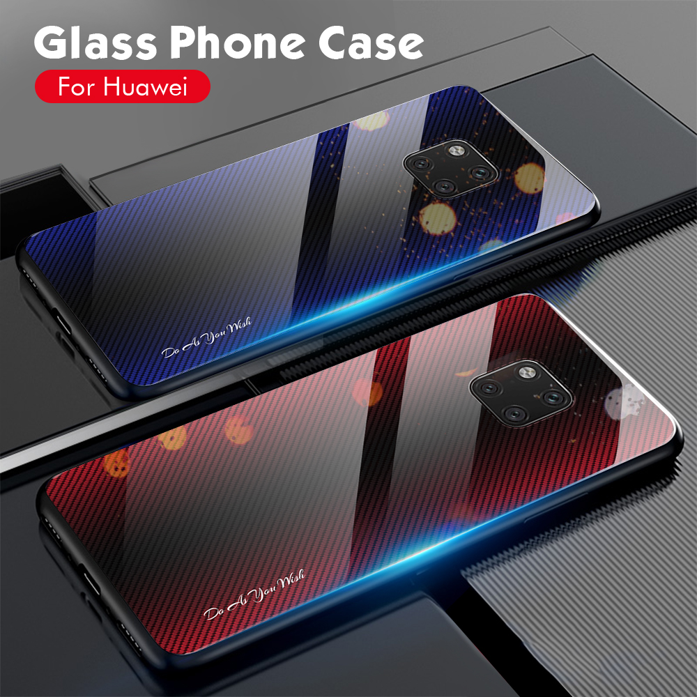 Case Huawei Mate 20 Pro / Pre-Order * เคสพื้นผิวกระจกปกหลัง + ขอบ TPU นุ่มป้องกันการตกและทนต่อแรงกระแทก *