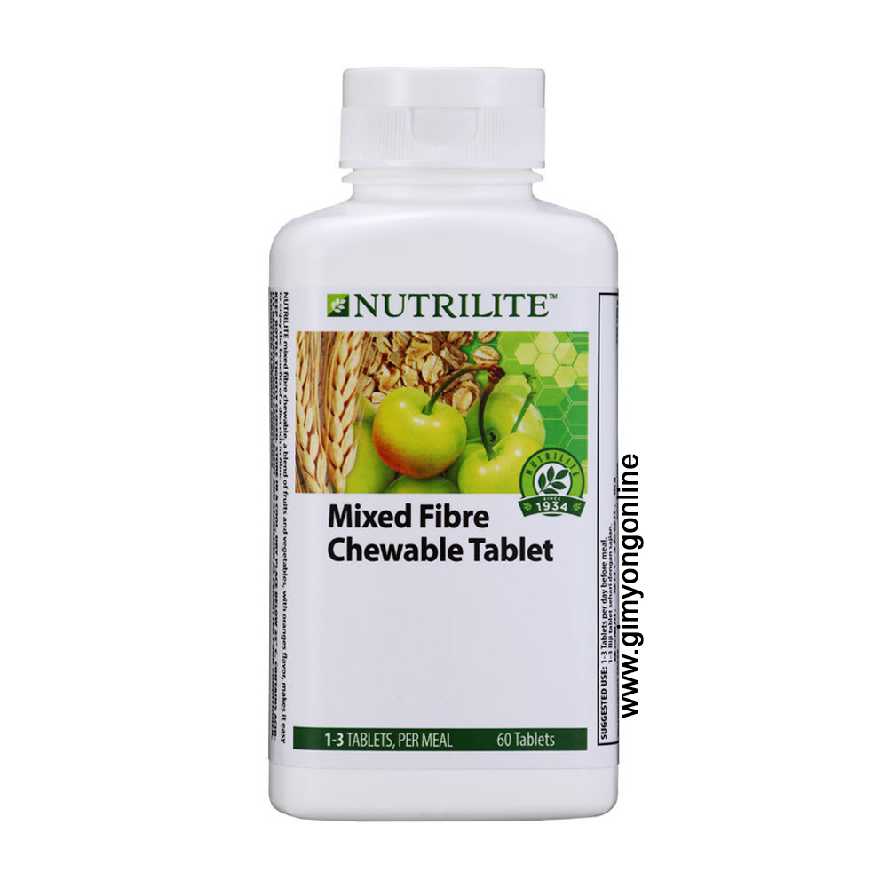 Nutrilite Mixed Fibre Chewable ชูเอเบิ้ล ไฟเบอร์Tablet - 60 เม็ด แอมเวย์ของแท้ ส่งฟรี!!!