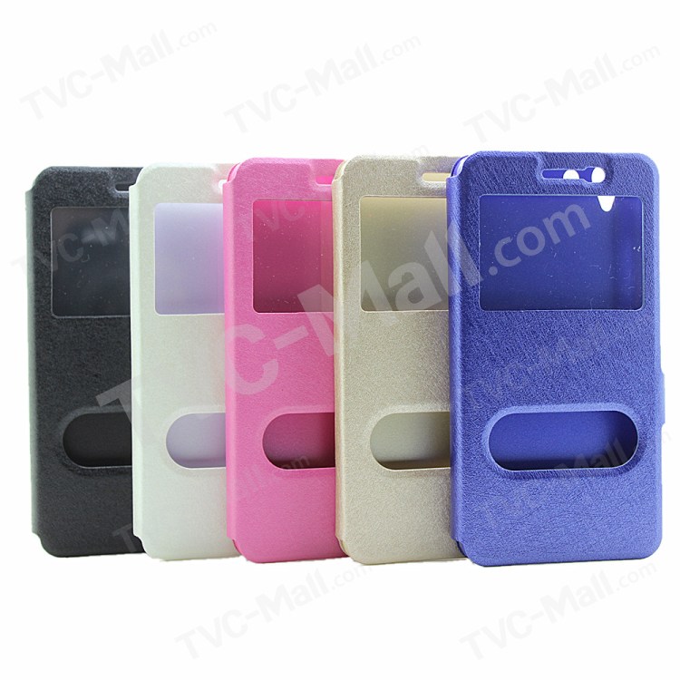 Case Lenovo Vibe K5, K5 Plus / Pre-order * เคสผ้าไหม 2 ช่องหน้าต่าง *