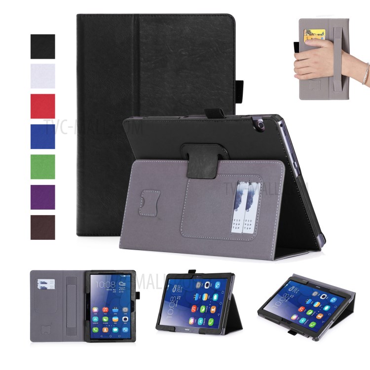 Case Huawei MediaPad T3 10 / Pre-order * เคสหนัง PU Built-in สายคล้องมือยืดหยุ่นเพื่อให้ง่ายต่อการอ่านด้วยมือเดียว *