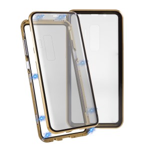 Case Samsung Galaxy S9 Plus # Pre-Order * เคสกรอบโลหะการติดตั้งแม่เหล็ก + กระจกเต็มครอบคลุม360องศา การจดจำใบหน้าต่อต้านการมองลอด *