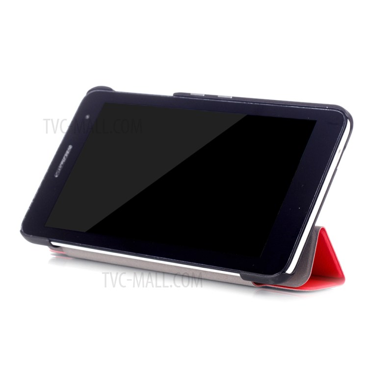 Case Huawei Mediapad T2 7.0 / Pre-order * เคสหนัง PU 3- พับ ขาตั้ง *