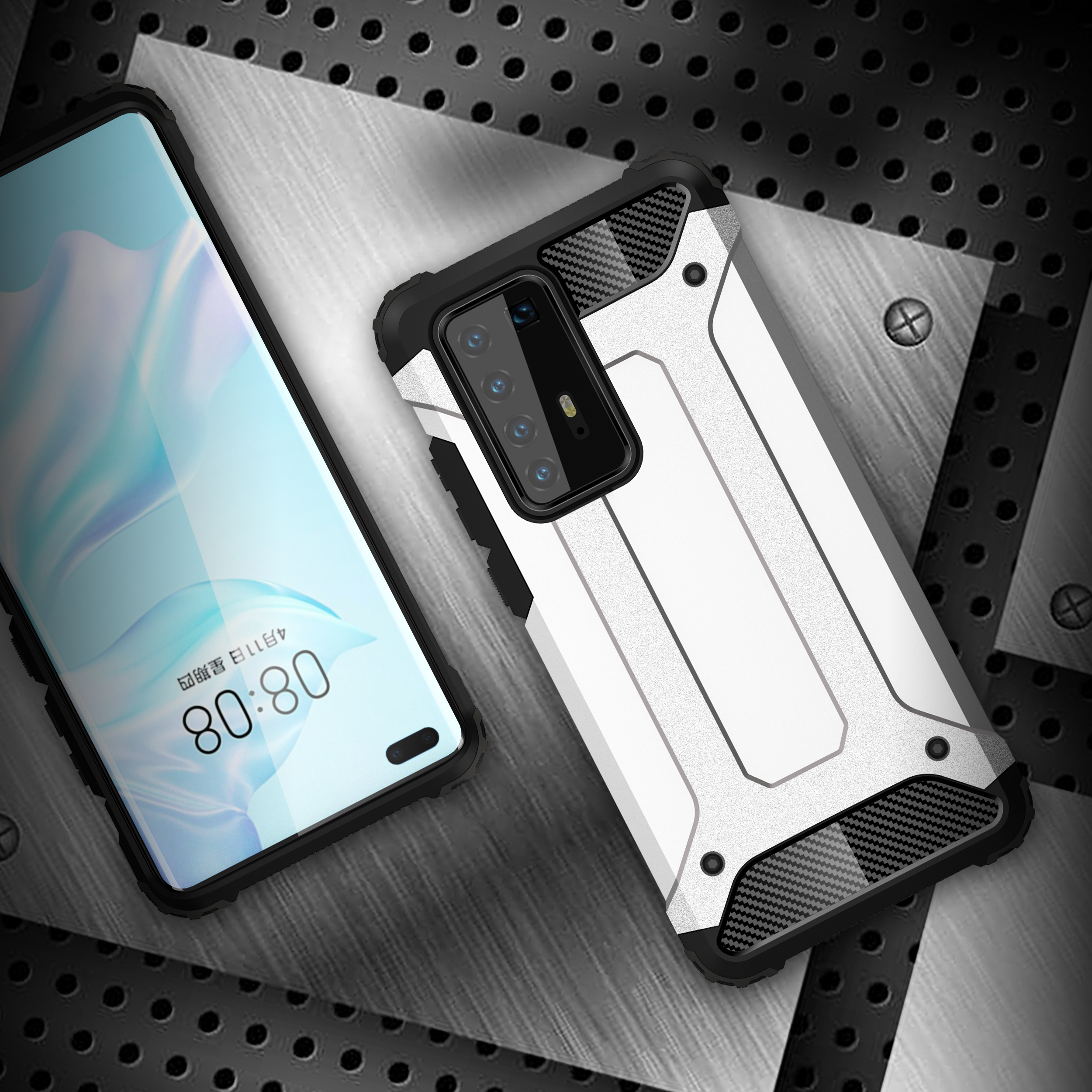 Case Huawei P40 Pro / Pre-order * เคสเกราะป้องกันพลาสติก + เคสไฮบริด TPU *