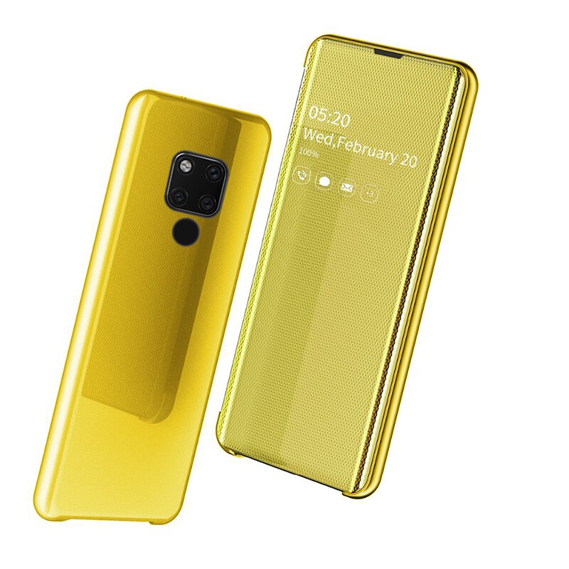 Case Huawei P30 / Pre-order * เคส smart กระจกขาตั้ง หน้าต่างโปร่งแสงเพื่อการดูข้อมูลที่ง่าย *