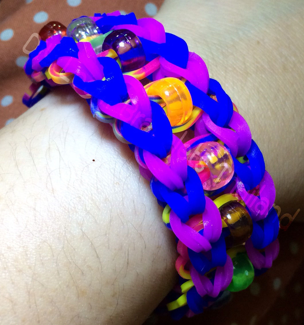 100% ซิลิโคน Loom Band สีน้ำเงินสด 600 เส้น ( # 13 )