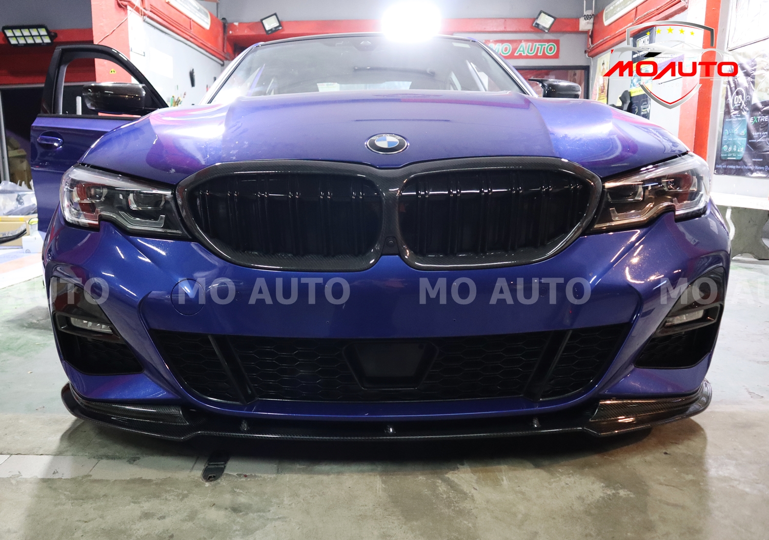 ลิ้นหน้าเพียวคาร์บอน BMW G20 ทรง MD