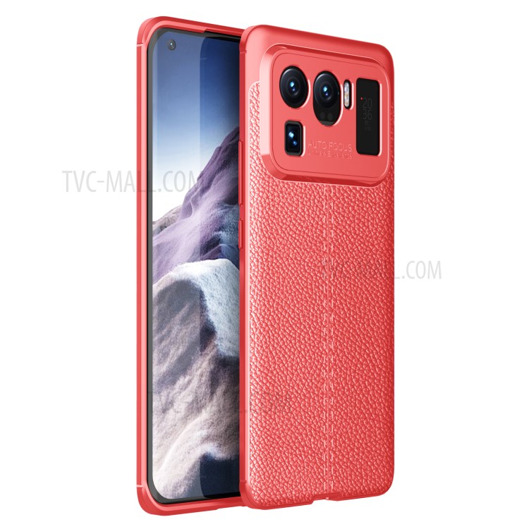 Case Xiaomi Mi 11 Ultra 5G # Pre-Order * เคสเนื้อลิ้นจี่ที่ได้รับการปกป้องอย่างดีเคสโทรศัพท์ TPU แบบยืดหยุ่น *