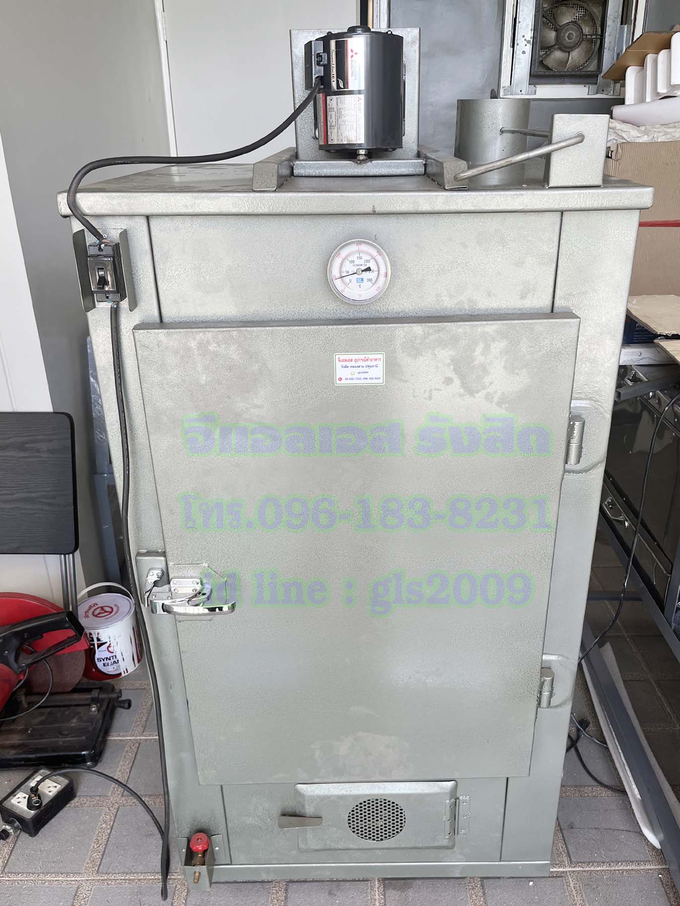 ตู้อบลมร้อนเหล็ก6ชั้นแก๊ส+ไฟฟ้า