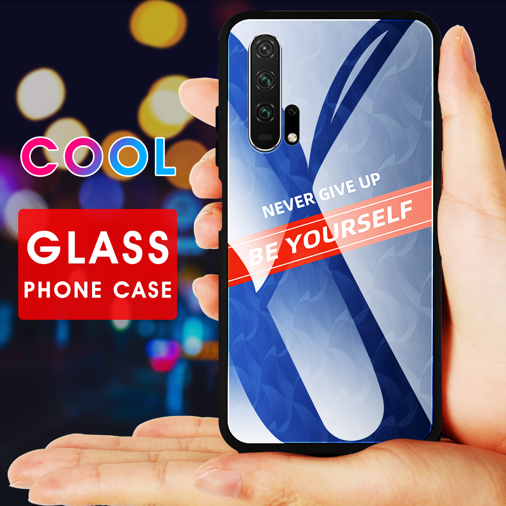 Case Huawei Nova 5T / Pre-order * เคสแบบกระจกนิรภัย PC TPU กระจกหลังมีความแข็ง 9H ป้องกันรอยขีดข่วนและทนต่อการสึกหรอ *