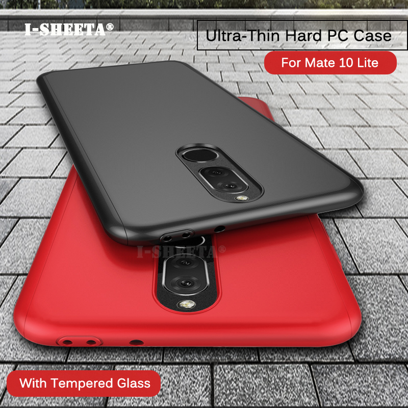 Case Huawei nova 2i * เคสป้องกันมีฝาครอบเต็ม 360 องศา + กระจก *