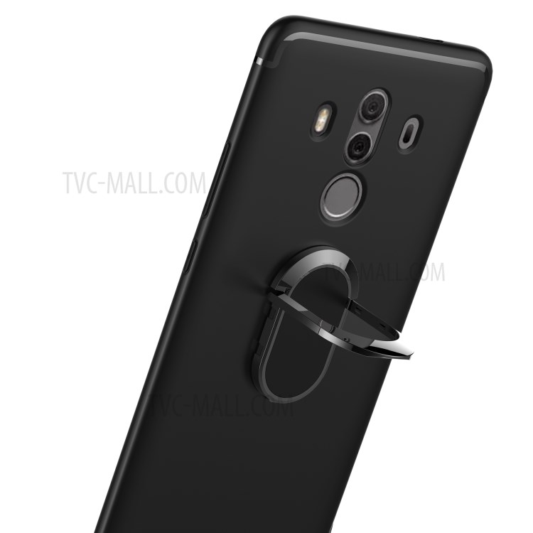 Case Huawei Mate 10 Pro / Pre-order * เคสแม่เหล็กแหวนนิ้วมือขา Matte TPU *