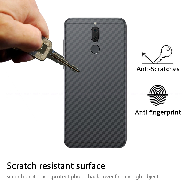 ฟิล์มกันรอยด้านหลัง Huawei nova 2i / Pre-order * 3D คาร์บอนไฟเบอร์ปกหลังฟิล์มป้องกันลื่น *