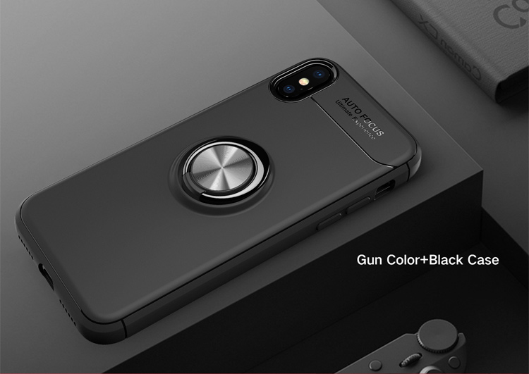 Case iPhone X , iPhone XS / Pre-Order * แหวนนิ้ว +ขา TPU + PC ไฮบริด หมุนได้ 360 องศา *