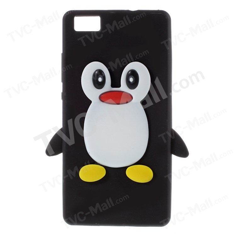 Case Huawei P8 Lite / Pre-order * 3D เพนกวินซิลิโคน *