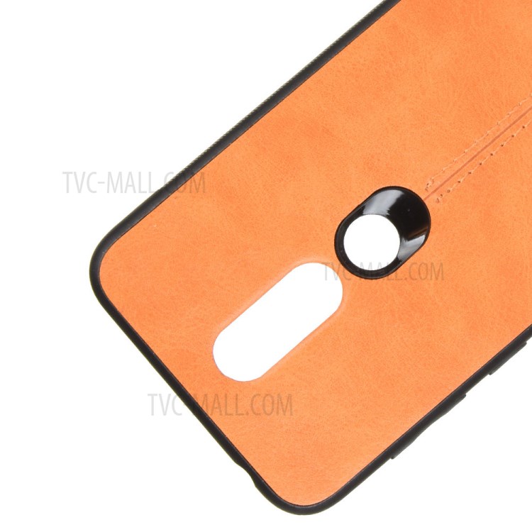 Case Nokia 6.1 Plus / Pre-order * เคส PC เคลือบหนัง PU + เคสโทรศัพท์มือถือ TPU วัสดุไฮบริด: ด้านหลังพีซี + กรอบ TPU *
