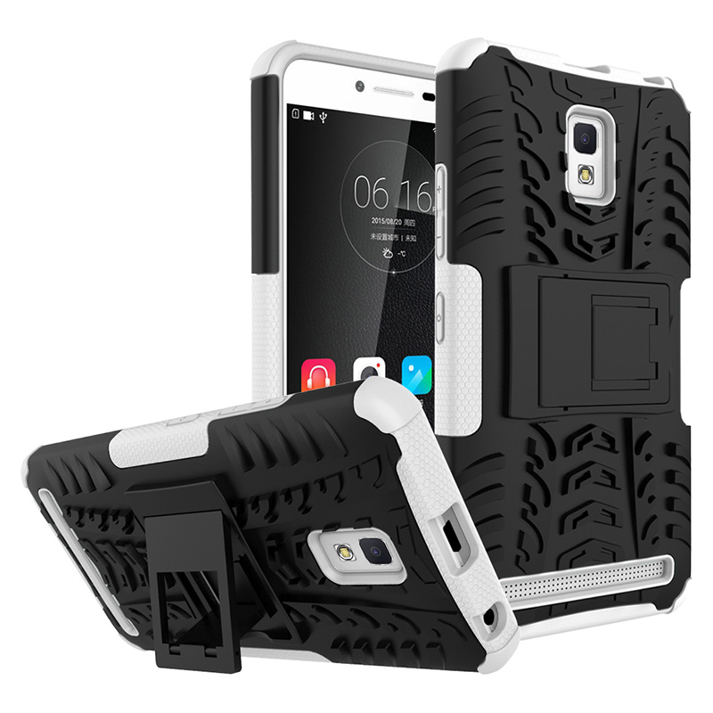 Case Lenovo A6600 / Pre-order * พีซีภายนอก + ด้านใน TPU = การป้องกันชั้นสองชั้น พร้อมขาตั้ง *