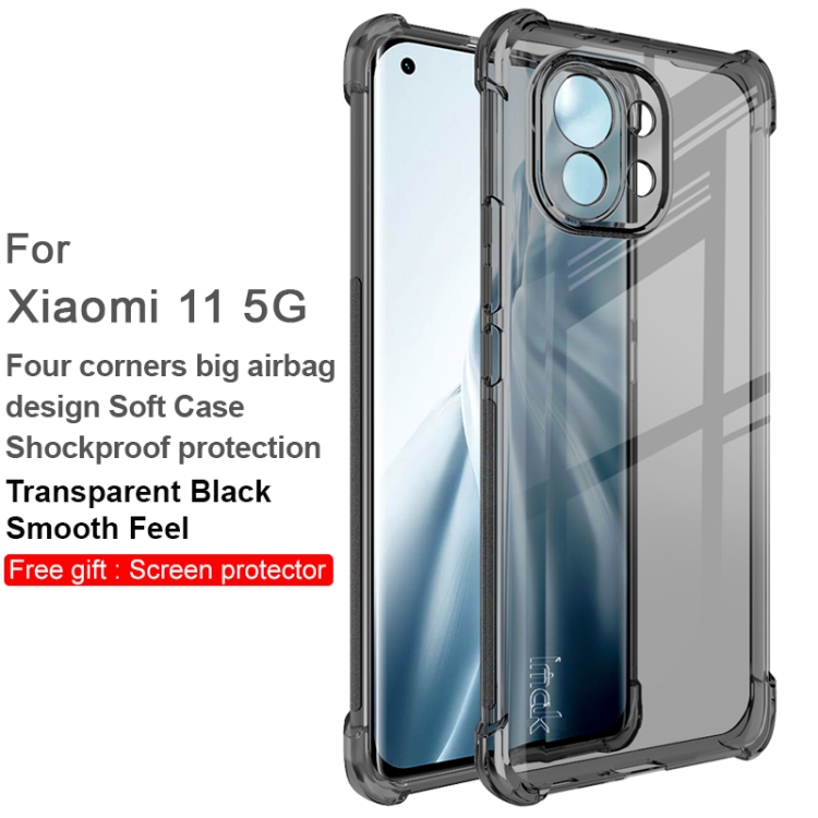 Case Xiaomi Mi 11 5G # Pre-Order * IMAK Full Protection Shock Absorption เคส TPU อ่อน + ฟิล์มกันรอยหน้าจอ *
