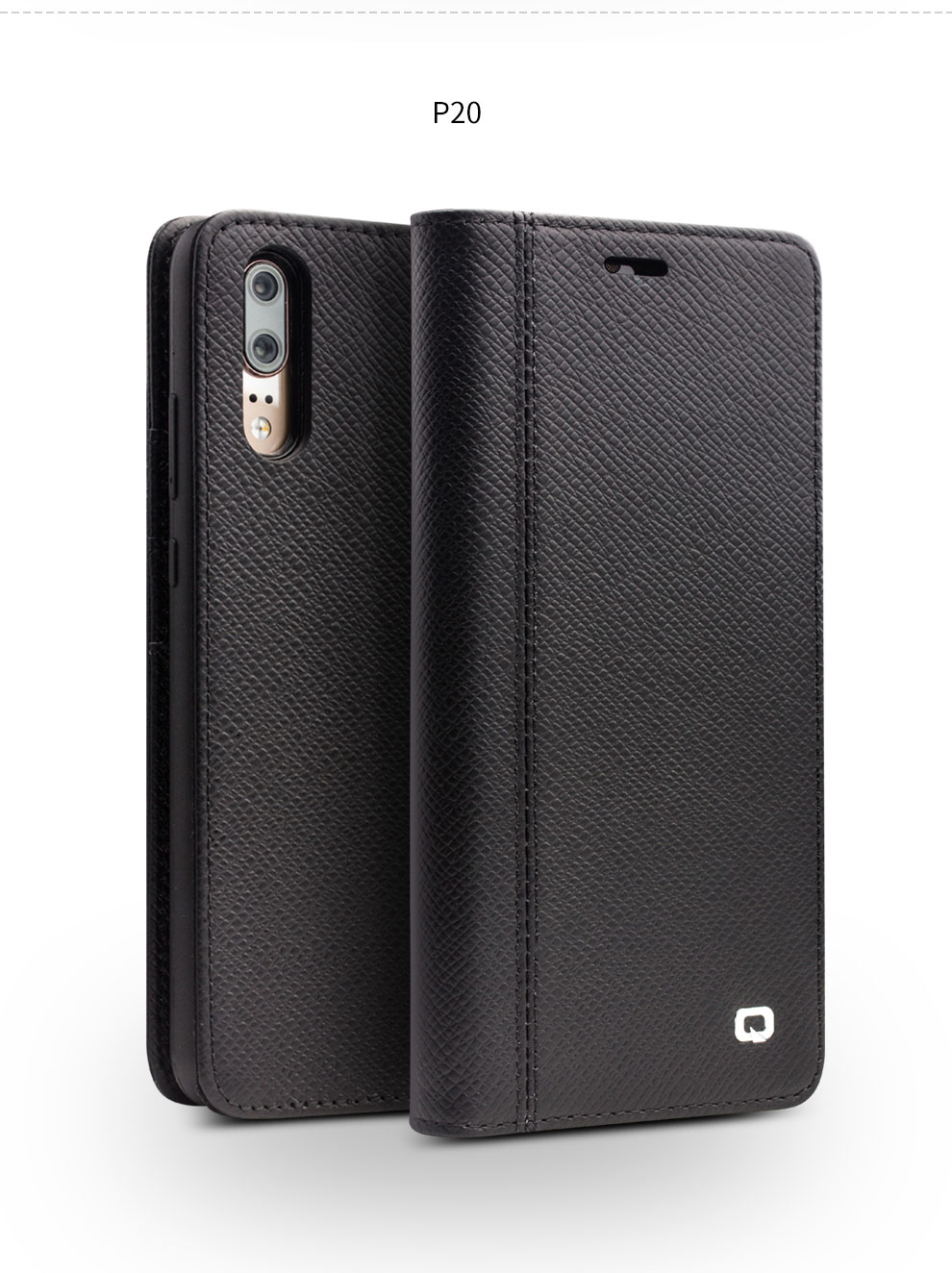 Case Huawei P20 / Pre-order * QIALINO เนื้อหนังวัวแท้ + PC + TPU ถอดออกได้ 2 in 1 *