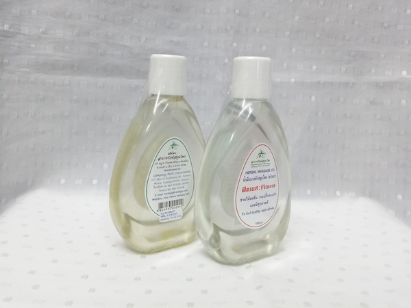 น้ำมัน "นวดตัวสมุนไพร อโรมา กลิ่นฟิตเนส(Fitness)" บรรจุขวดๆ ละ 100 ml.