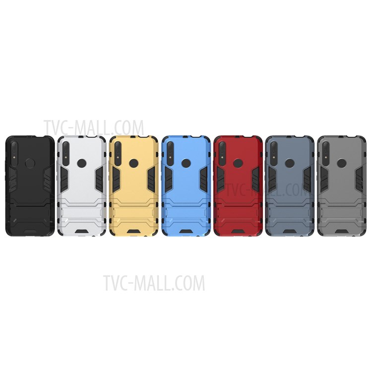 Case Huawei Y9 Prime 2019 / Pre-Order * เคสกันกระแทกพลาสติกแข็ง + TPU อ่อน = ป้องกันสองชั้น พร้อมขาตั้ง *