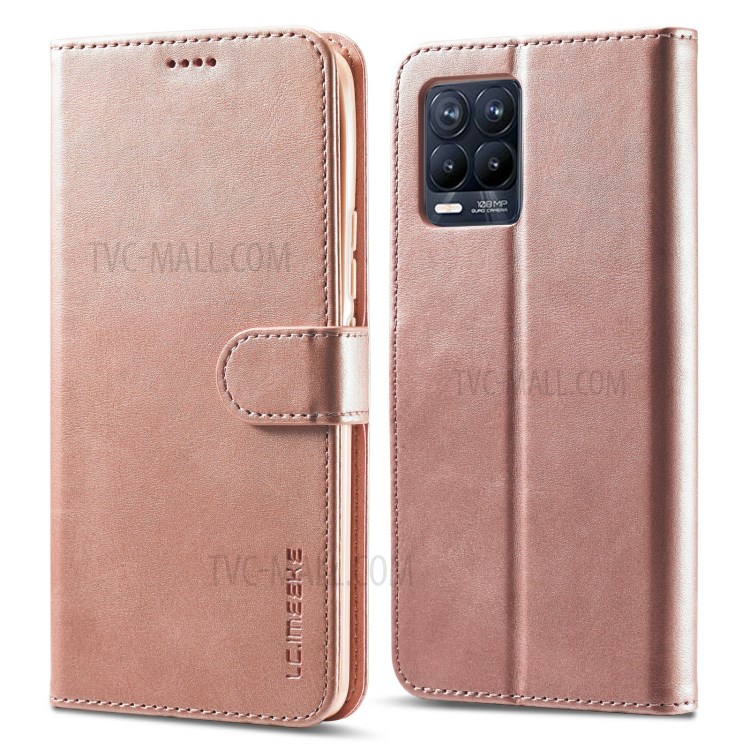 Case Realme 8 4G # Pre- Order * LC.IMEEKE เคสหนัง PU สไตล์เรโทร ลุคไฮเอนด์ ช่องแยกสำหรับใส่บัตรเครดิต ID และเงินสด *