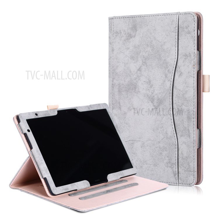 Case Huawei MediaPad T5 / Pre-Order * เคสสมาร์ทฟังก์ชั่นปลุก / นอนหลับประหยัดพลังงาน อ่านง่ายด้วยมือเดียวด้วยสายคล้องมือยืดหยุ่น *
