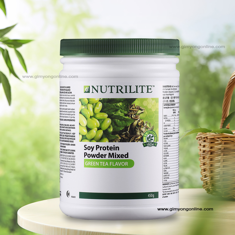 ส่งฟรี!!Nutrilite Soy Protein Powder Mixed Green Tea 450G (แท้ช็อปมาเลเซีย)