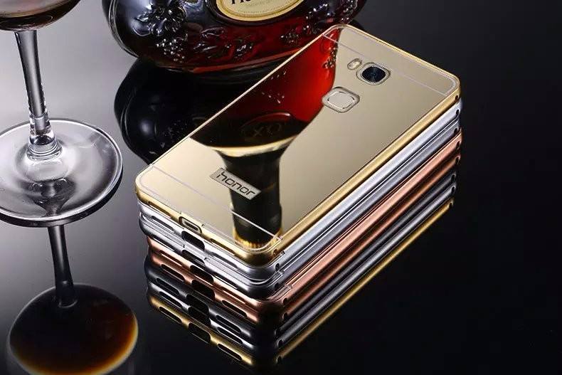 Case Huawei GR 5 / Pre-order * เคสโลหะ 2in1 กรอบเหมือนกระจก *