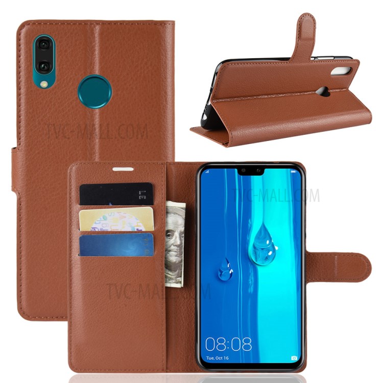 Case Xiaomi Mi Max 3 / Pre-Order * เคสผิวลิ้นจี่ ช่องเสียบการ์ด Wallet และช่องใส่เงินสด *