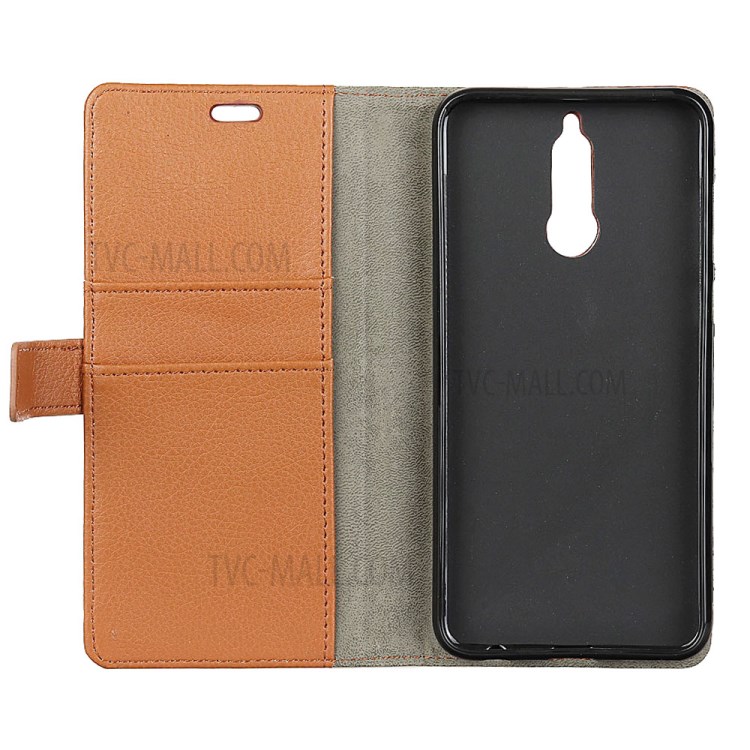 Case Huawei nova 2i / Pre-order * เคสผิวลิ้นจี่เนื้อหนังยืน Protector *