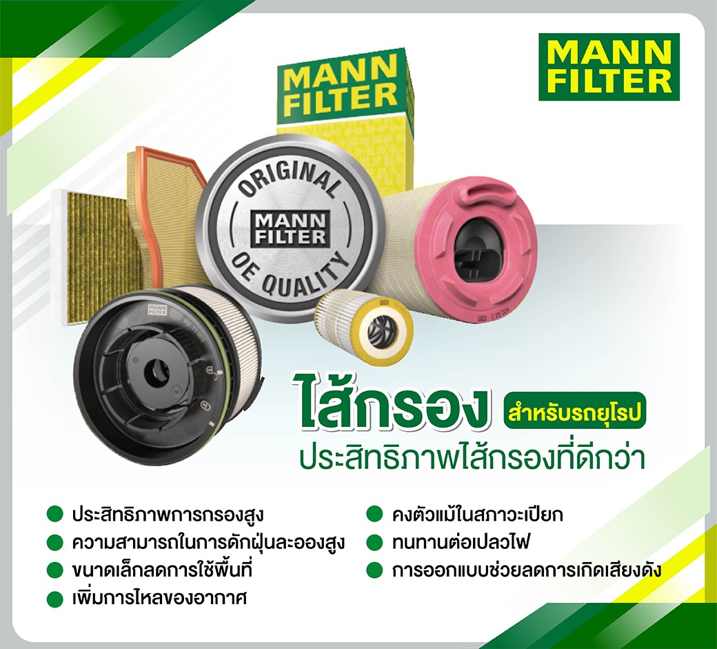 Porsche Taycan / กรองแอร์ พอร์ช ทายคาน / Pollen filter / MANN-FILTER / 9A7819429A 971819429C 9JA820155A 9JA820155B