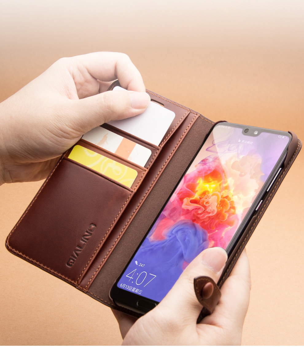 Case Huawei P20 Pro / Pre-order * QIALINO หนังวัวแท้คุณภาพเยี่ยม *