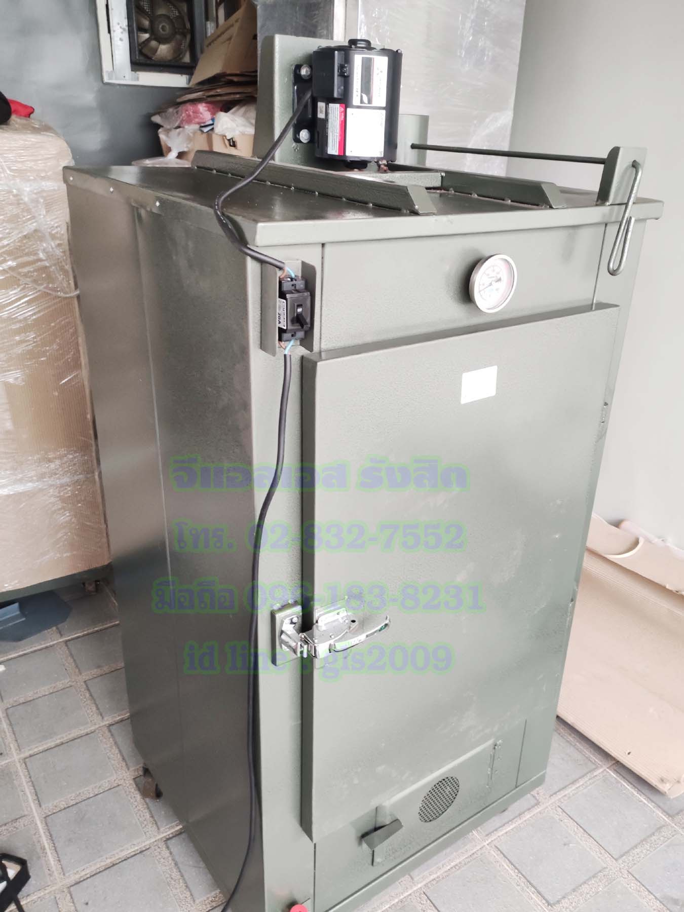 ตู้อบลมร้อนเหล็ก6ชั้นแก๊ส+ไฟฟ้า