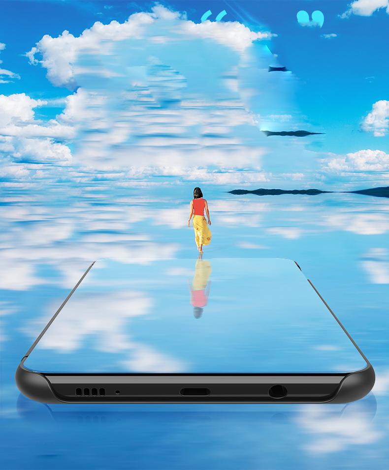 Case Samsung Galaxy S10 / Pre-Order * เคสทำจากวัสดุหนัง PC + PU หน้าต่างโปร่งแสงเพื่อการดูข้อมูลที่ง่าย *